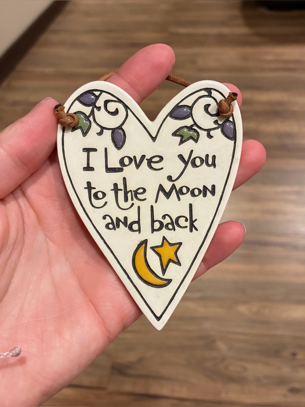 Spooner Creek “I love you to the moon and back” Heart